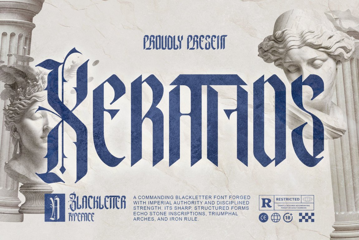 Xerathos Gothic Blackletter Medieval Font