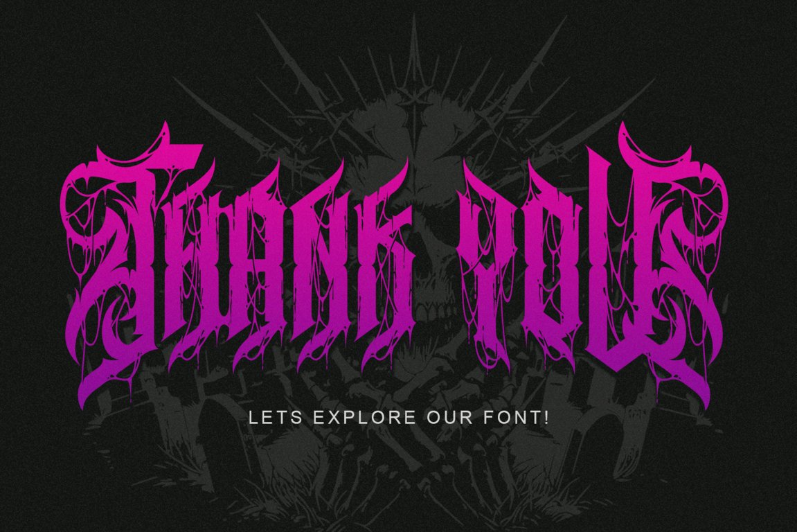 Noctyrr Heavy Metal Gothic Font - Image 15