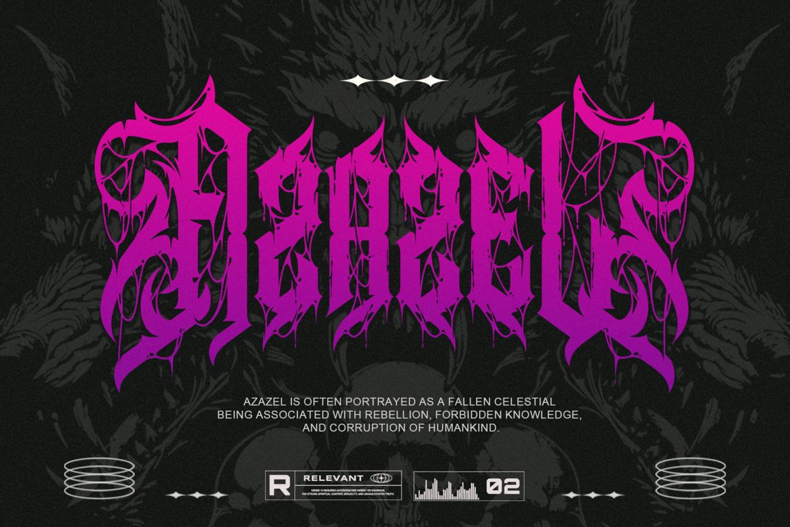 Noctyrr Heavy Metal Gothic Font - Image 2