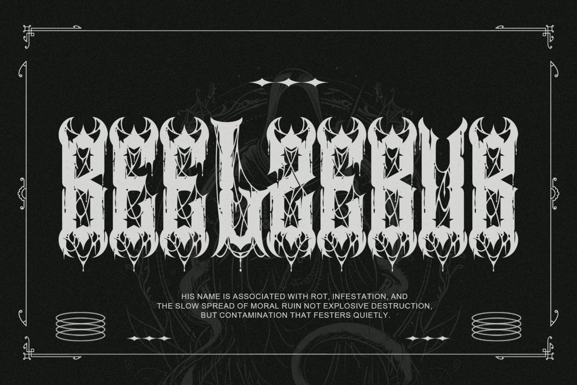Noctyrr Heavy Metal Gothic Font - Image 4