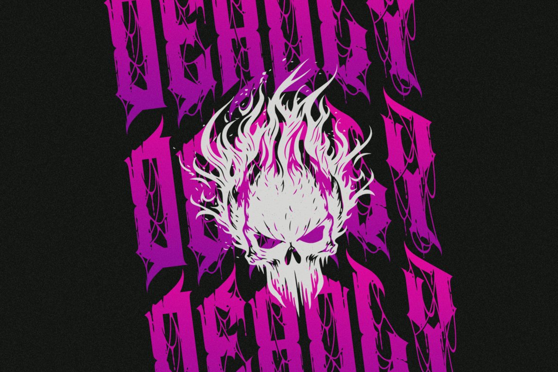 Noctyrr Heavy Metal Gothic Font - Image 6